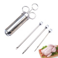 20Z Stainless Steel Chicken Turkey Sauces Flavor Meat Marinade Injector Syringe